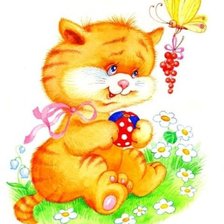 Схема вышивки «Кошечка»