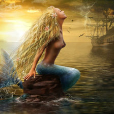 Схема вышивки «Русалка»