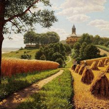 Схема вышивки «пейзаж»