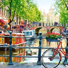 Схема вышивки «Амстердам»