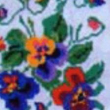 Схема вышивки «Анютины глазки»