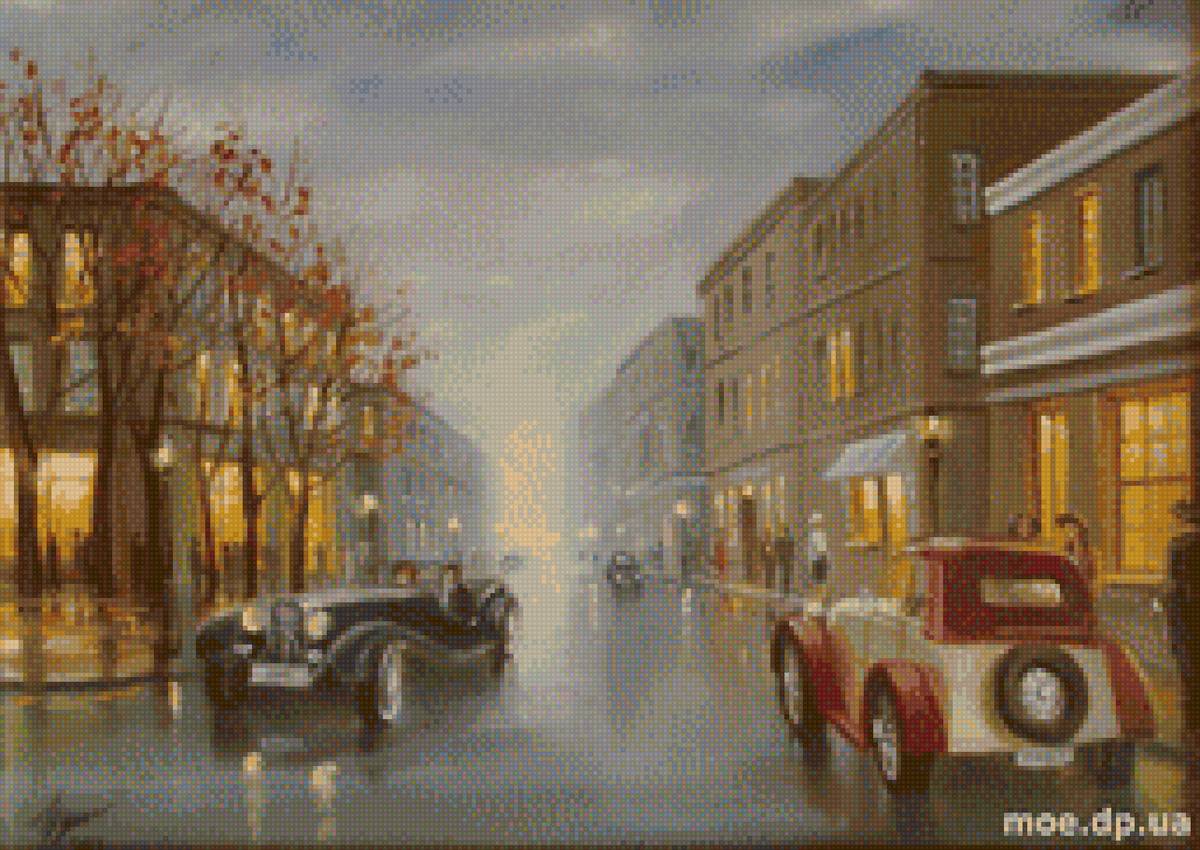 городской пейзаж 9 - город, автомобиль, лето, пейзаж - предпросмотр