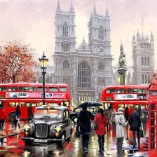 Схема вышивки «городской пейзаж 11»