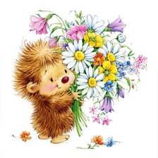 Схема вышивки «Ёжик»