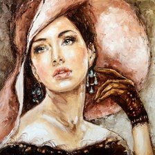 Схема вышивки «дамочка 2»