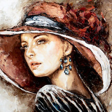 Схема вышивки «дамочка 3»