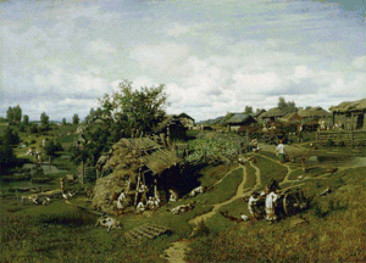 посад - деревня, пейзаж, деревенская жизнь, посад - предпросмотр