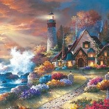 Схема вышивки «маяк»