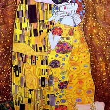 Схема вышивки «Поцелуй»