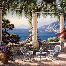 Схема вышивки «Итальянский пейзаж»