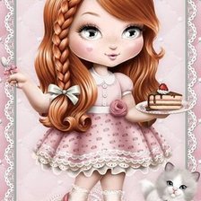 Схема вышивки «Модница»