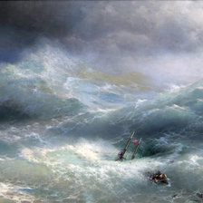 Схема вышивки «Волна. Айвазовский»