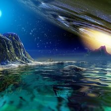 Схема вышивки «на краю вселенной»