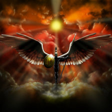 Схема вышивки «бог войны»