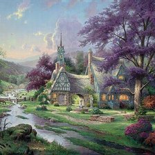 Схема вышивки «в сиреневой дымке»