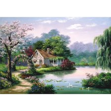 Схема вышивки «тихая заводь»