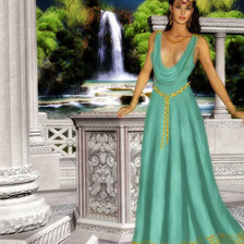 Схема вышивки «у водопада»