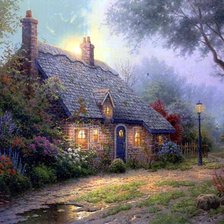 Схема вышивки «сумерки»