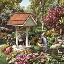 Схема вышивки «колодец желаний»