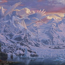 Схема вышивки «ангел снежных гор»