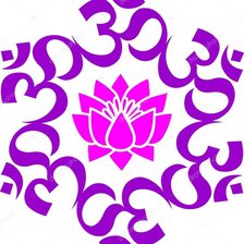 Схема вышивки «Мантра Ом»