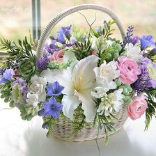 корзинка цветов