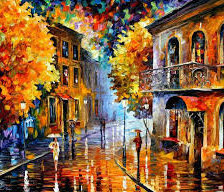 Схема вышивки «осень в городе»