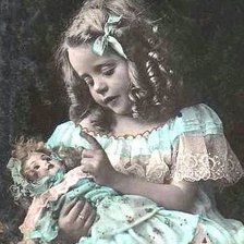 Схема вышивки «Dívenka s panenkou»