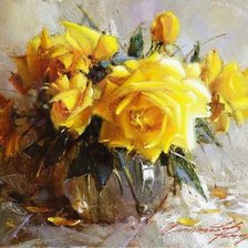 Схема вышивки «róże herbaciane»