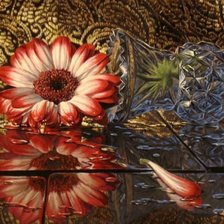 Схема вышивки «Гербера 1»