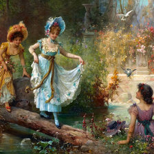 Схема вышивки «Прогулка»