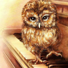 Схема вышивки «Совёнок»