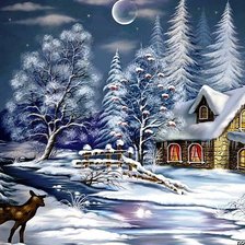 Схема вышивки «Зима»