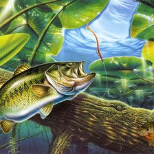 Схема вышивки «рыбалка»