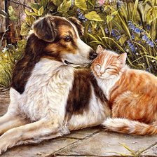 Схема вышивки «друзья»