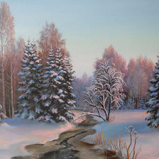 Схема вышивки «зима»