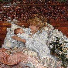 Схема вышивки «счастливая мама»