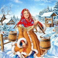 Схема вышивки «По воду»