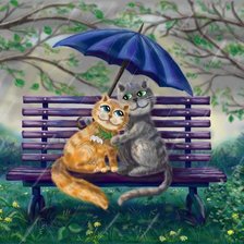 Схема вышивки «Весенний дождь»