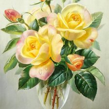 Схема вышивки «розы»