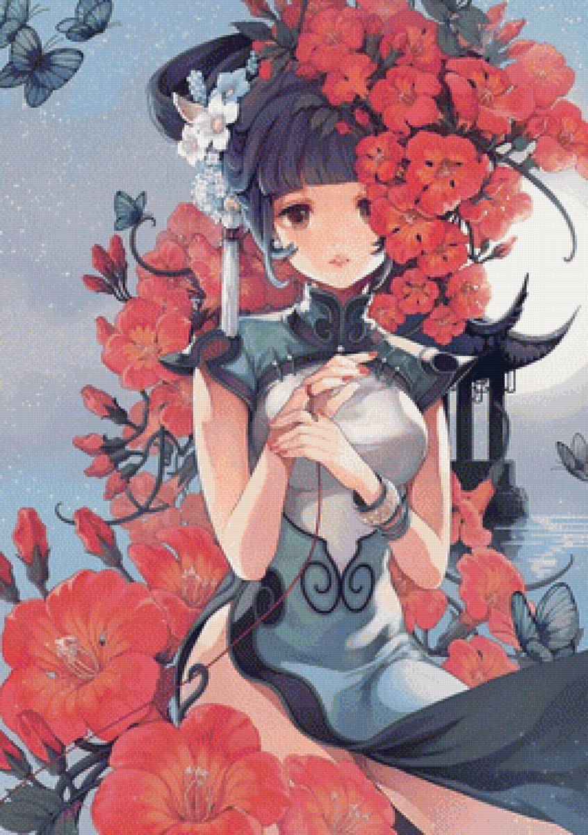 девушка - аниме - предпросмотр