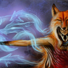 Схема вышивки «Лисий шаман»