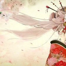 Схема вышивки «девушка»