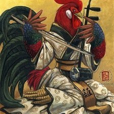 Схема вышивки «петух ,восток»