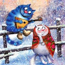 Схема вышивки «Зимняя прогулка»