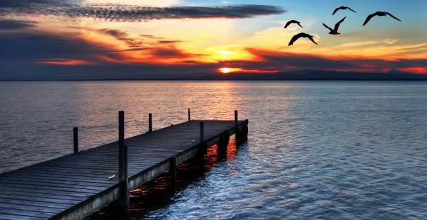 Закат на море - море, закат - оригинал