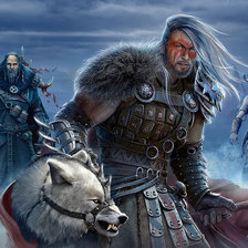 Схема вышивки «воины»