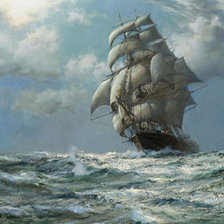 Схема вышивки «шторм»