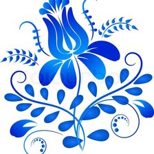 Схема вышивки «Узор гжель»