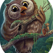 Схема вышивки «Лесные музыканты»